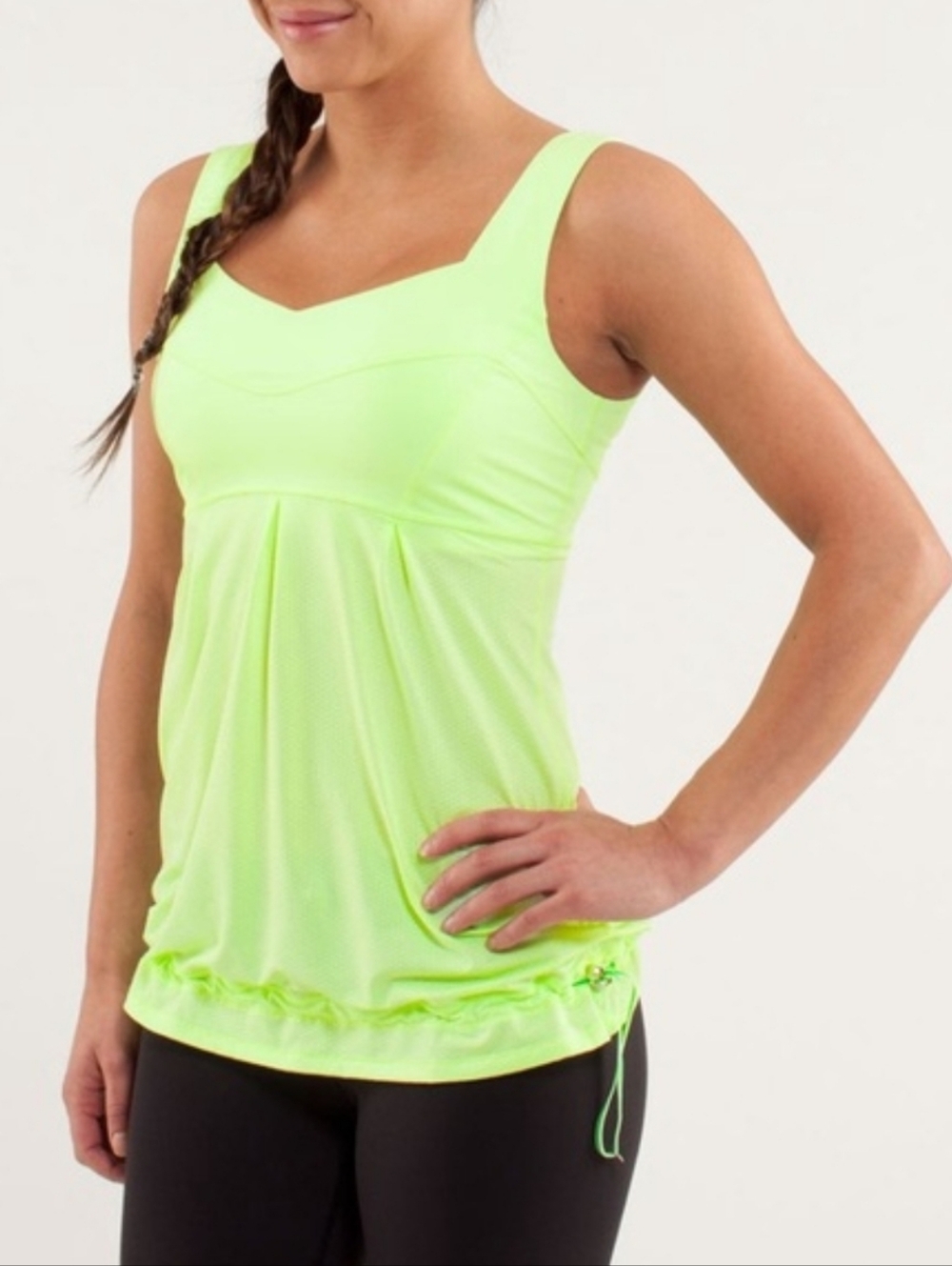 NWT Lululemon Elevate Tank Clear Mint Scoop Neck Tank Top 12